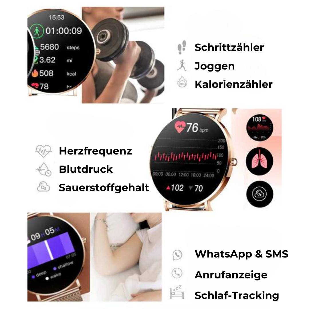 Blunao™ Prestige SmartWatch | Dein Leben smart organisiert